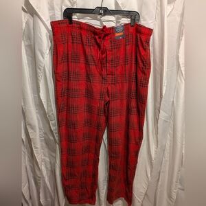 A9 St. John's Bay Red and Black Plaid Men's Pajamas XXL